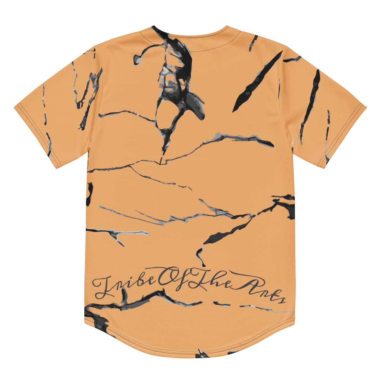 Orange Marble Baseball Jersey