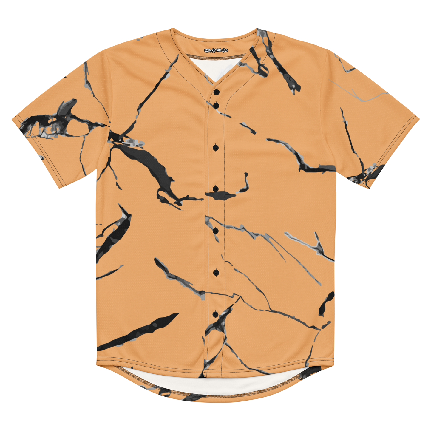 Orange Marble Baseball Jersey