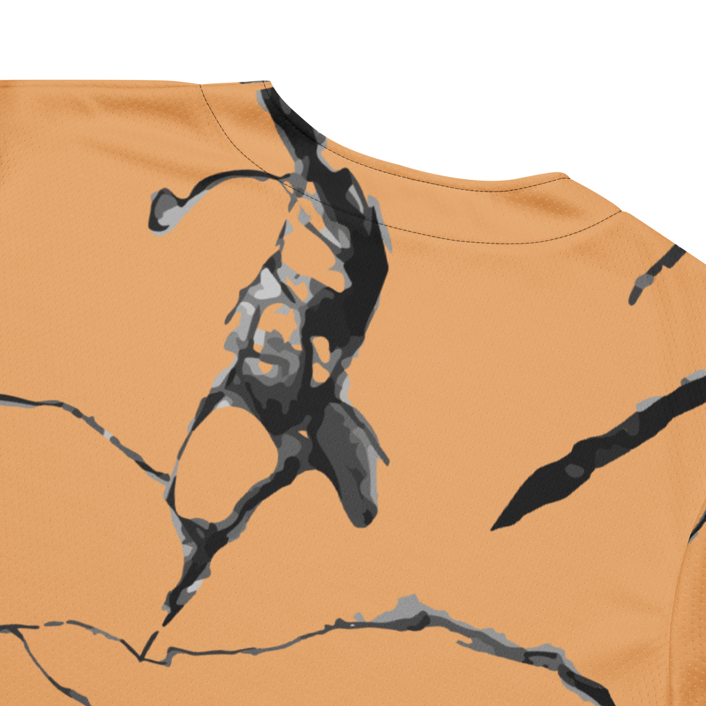 Orange Marble Baseball Jersey