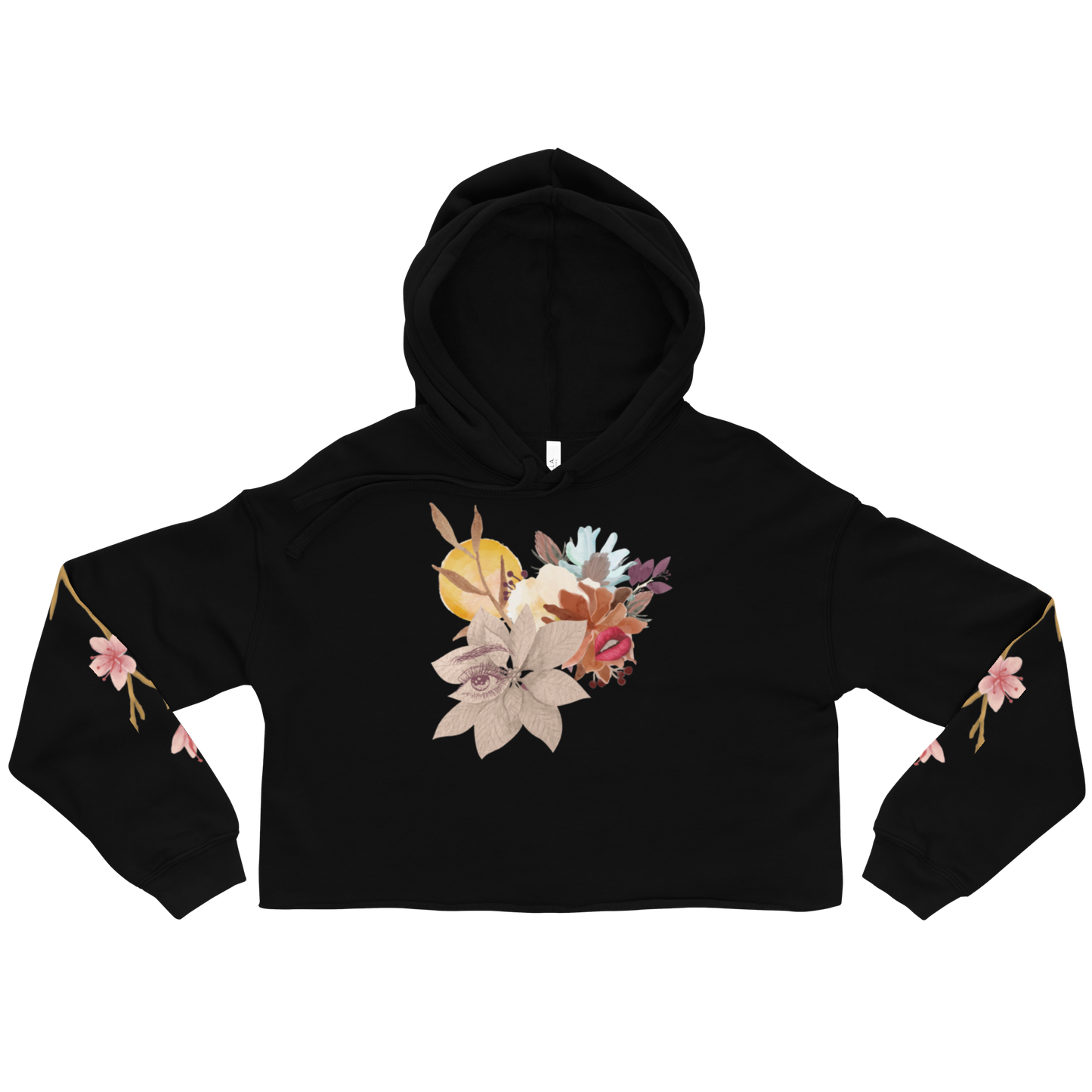 Cherry Blossom Flower Crop Hoodie