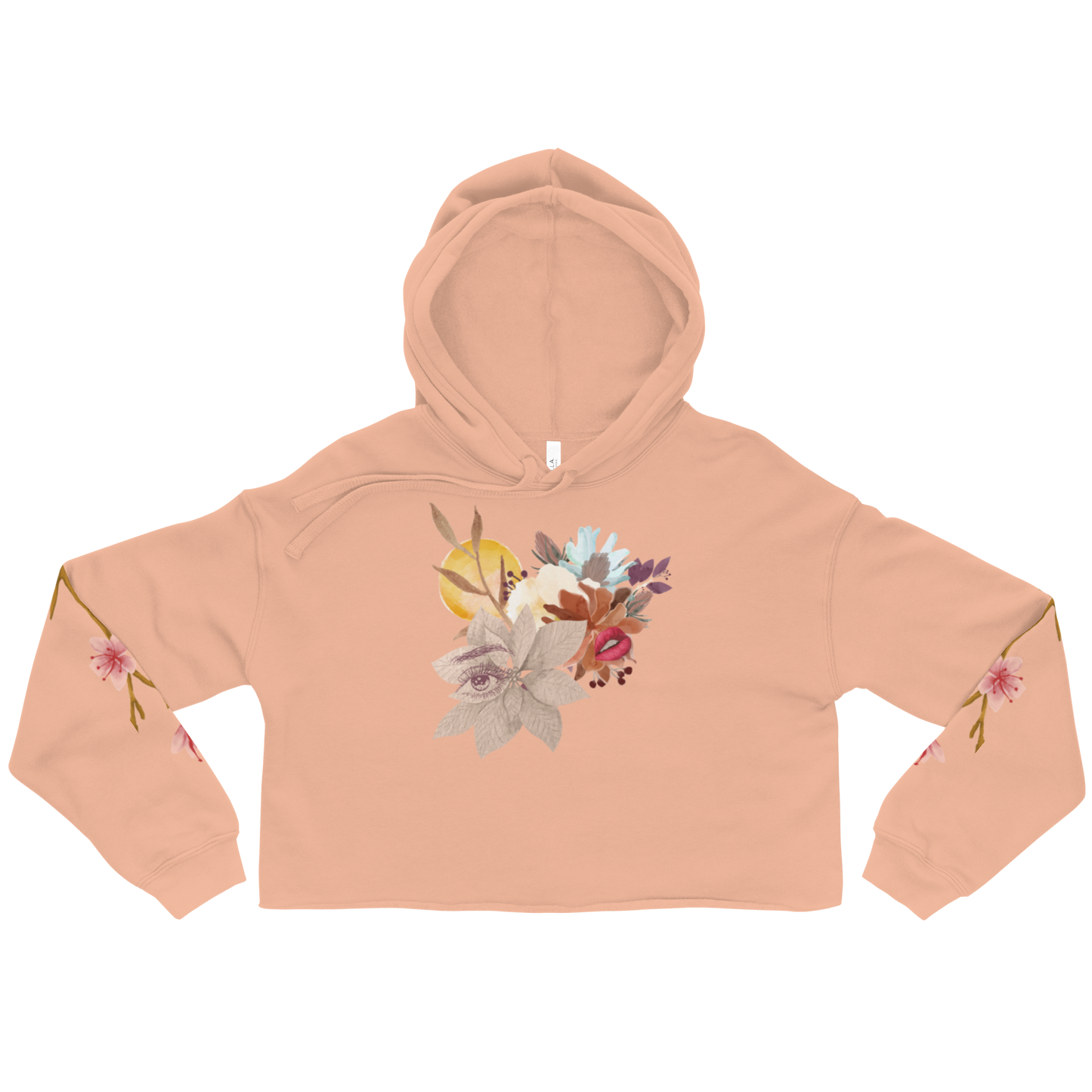 Cherry Blossom Flower Crop Hoodie