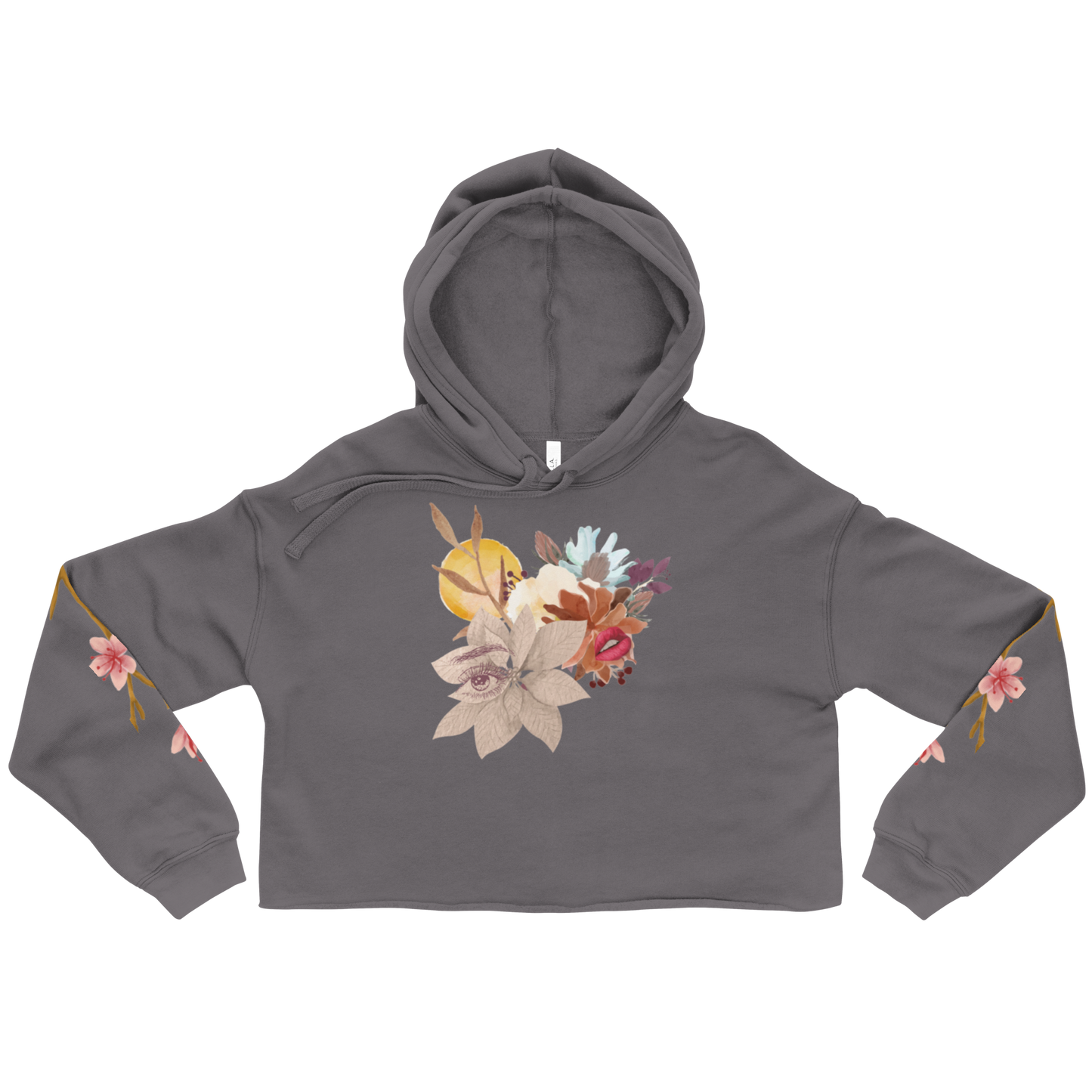 Cherry Blossom Flower Crop Hoodie