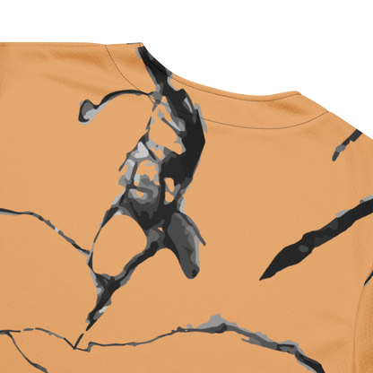 Orange Marble Baseball Jersey