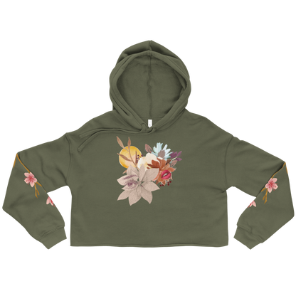 Cherry Blossom Flower Crop Hoodie